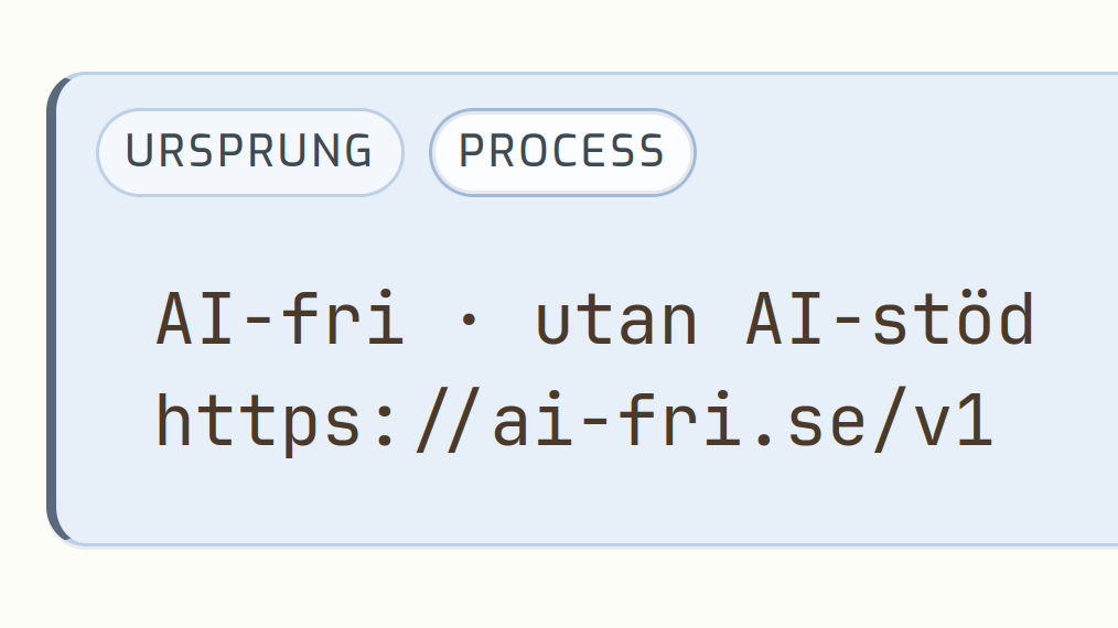 Förhandsbild för AI-fri
